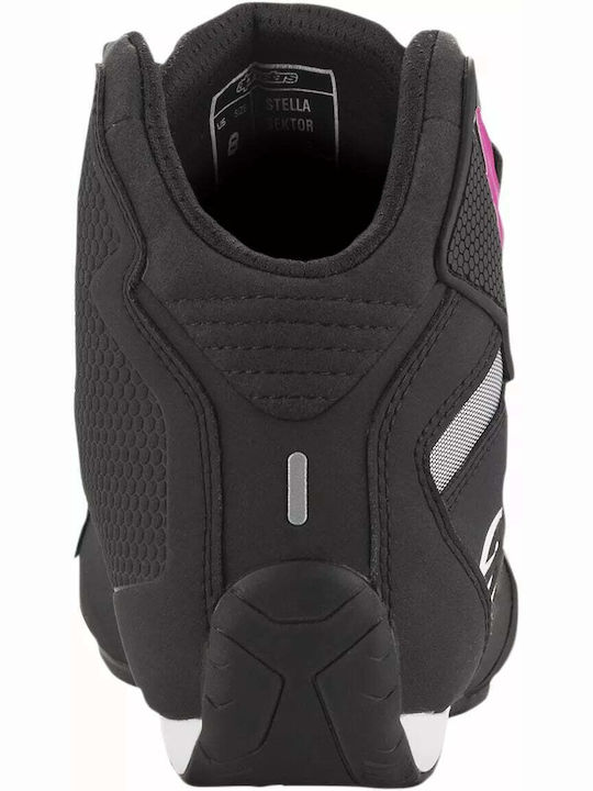 Alpinestars Stella Sektor Women's Riding Low Boots Black/Fuchsia
