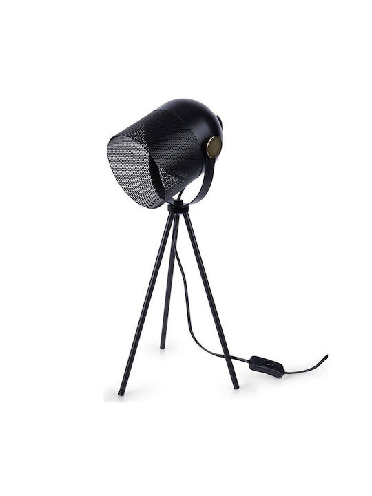 Decorative Lamp with Socket for Bulb E14 Black