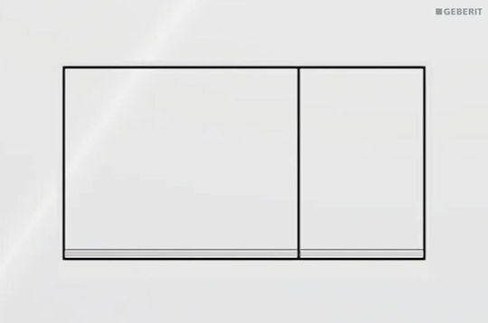 Geberit Sigma 30 Flush Plate Dual Flush White