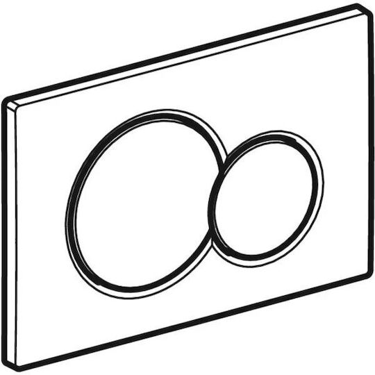 Geberit Sigma 01 Placă de scurgere pentru toalete Dual Flush Galvanizat din alamă Brass Galvanized