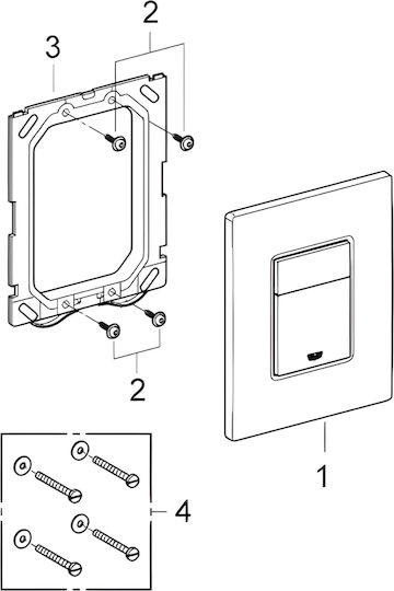 Grohe Skate Cosmopolitan II Flush Plate Dual Flush