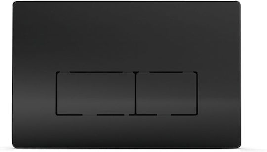 Wisa Easy-Touch Flush Plate Dual Flush Matte Black