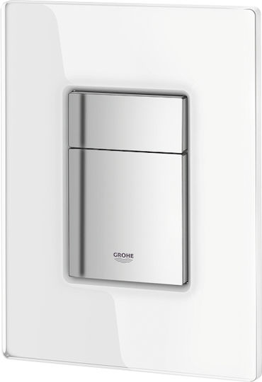 Grohe Skate Cosmopolitan Πλακέτα για Καζανάκια Διπλής Λειτουργίας Λευκή Moon White