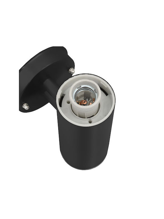 vidaXL Επιτοίχιο Εξωτερικό Φωτιστικό E27 IP44 15x7.5x33εκ.
