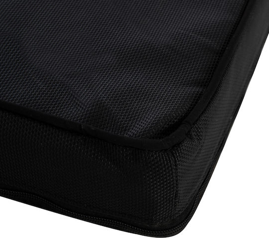 HomeMarkt Sunbed Cushion with Backrest Sifnos Black 196x78cm