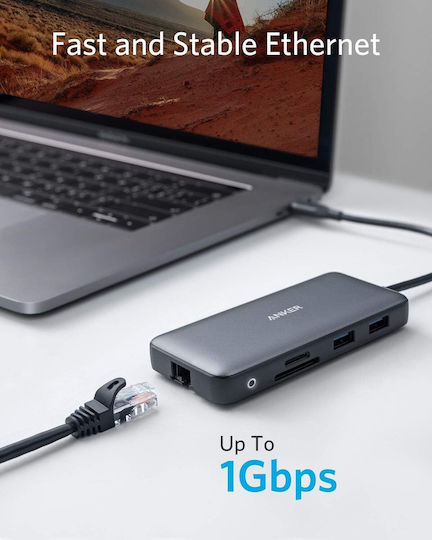 Anker Hub USB 3.2 cu 8 Porturi USB-A și Ethernet