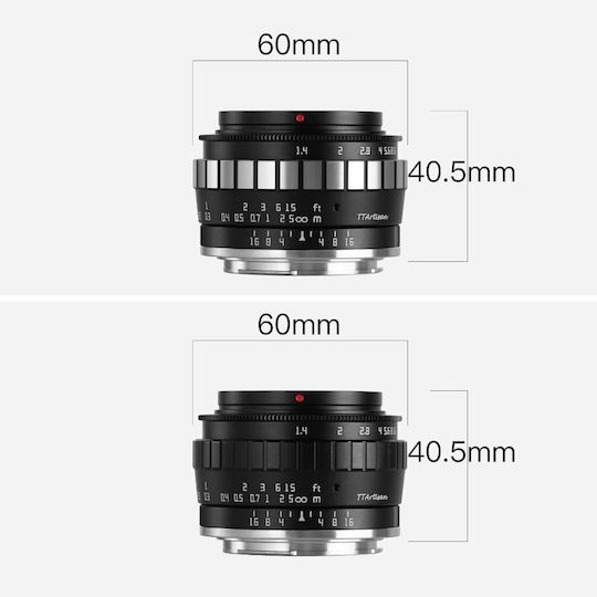 TTArtisan Crop Camera Lens 23mm F/1.4 APS-C for Fujifilm X Mount Black