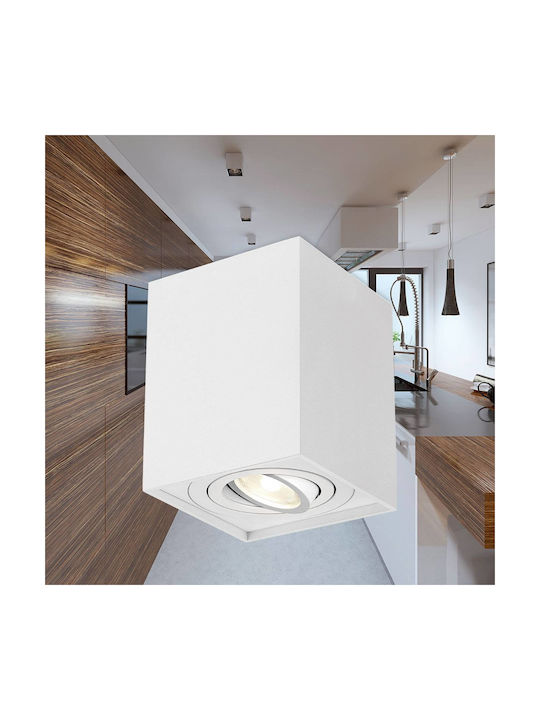 Braytron Single Spot with Socket GU10 in White Color