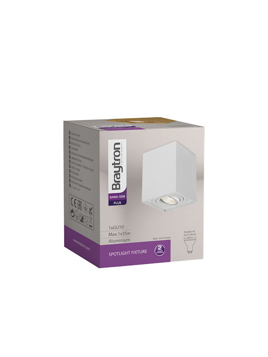 Braytron Single Spot with Socket GU10 in White Color