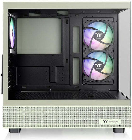 Thermaltake View 270 Plus TG ARGB Gaming Middle Tower Carcasă Calculator cu Fereastră Laterală Matcha verde
