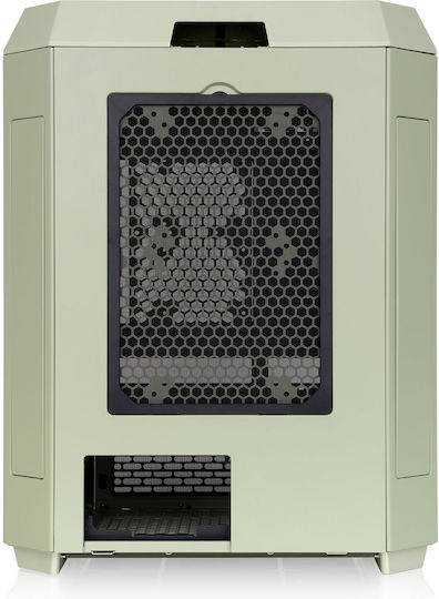 Thermaltake Tower 600 Gaming Midi-Turm Computergehäuse mit Seitenfenster Grüne
