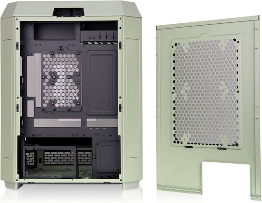 Thermaltake Tower 600 Gaming Midi-Turm Computergehäuse mit Seitenfenster Grüne