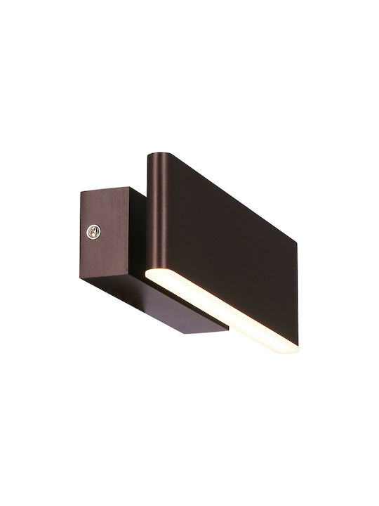 MSA Lamp Wall with Integrated LED and Natural White Light Brown