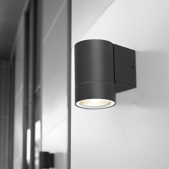 Braytron Leuchte Wand mit Fassung GU10 Gray