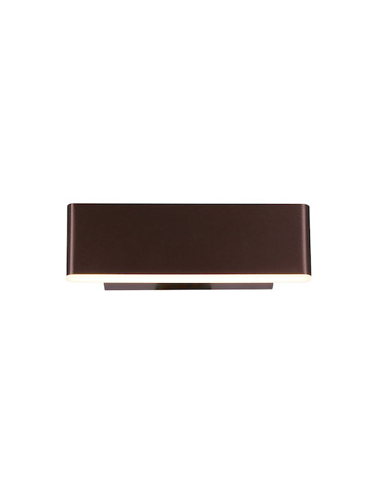 MSA Lamp Wall with Integrated LED and Natural White Light Brown