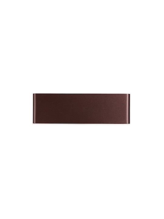 MSA Lamp Wall with Integrated LED and Natural White Light Brown