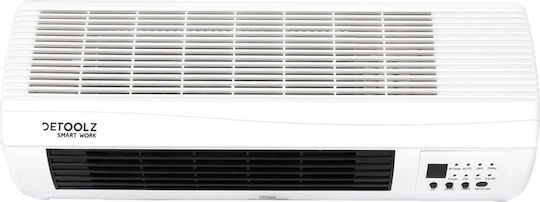Detoolz Вентилаторен нагревател Стая За стена 2000W