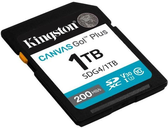 Kingston Canvas Go Plus microSDXC 1TB U3 V30 UHS-I 200MB/s с адаптер