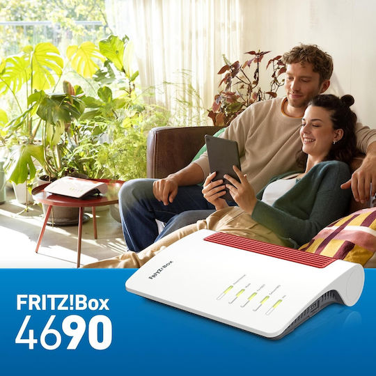 AVM FRITZ!Box 4690 Wireless Router Wi‑Fi 7 with 3 Gigabit Ports