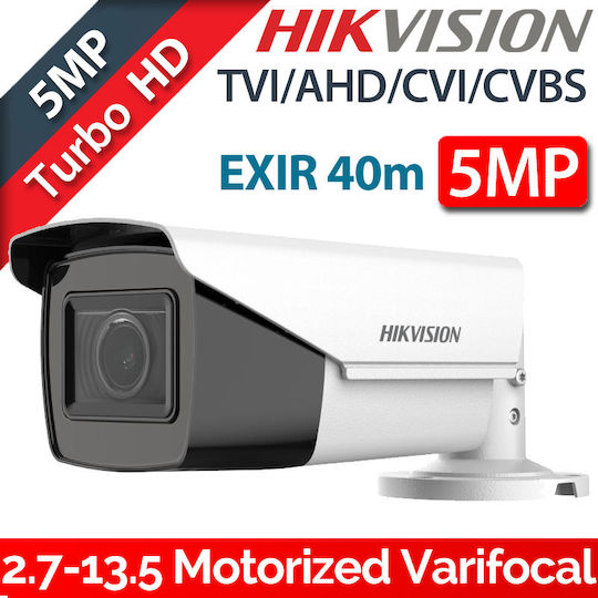 Hikvision DS-2CE19H0T-AIT3ZF(C) CCTV Surveillance Camera Full HD+ 5MP Waterproof with Lens 2.7-13.5mm