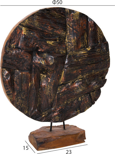 HomeMarkt Διακοσμητικό Χώρου από Ξύλο 50x15x64cm
