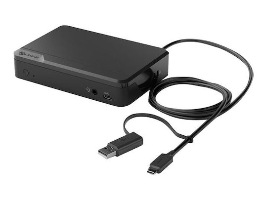Alogic USB-A Docking Station με 4K PD Ethernet Μαύρο (DUTHDPR)