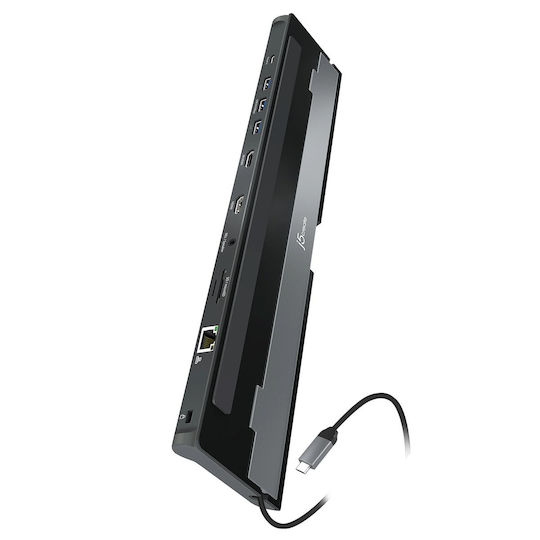 J5 Create USB-C Docking Station με HDMI 4K PD Ethernet Μαύρο (JCD542-N)