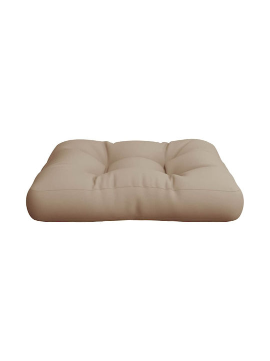 vidaXL Μαξιλάρι για Παγκάκι Παλέτας Taupe, Μπεζ-γκρι 60x61.5εκ.