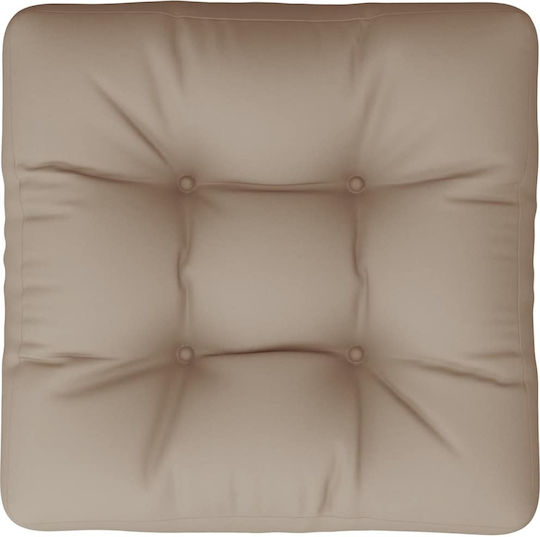 vidaXL Pernă De Bancă Pentru Perne Pentru Scaune De Grădină Taupe, Bej-Gri 60x61.5cm