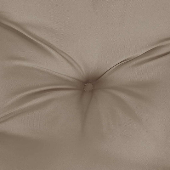 vidaXL Pernă De Bancă Pentru Perne Pentru Scaune De Grădină Taupe, Bej-Gri 60x61.5cm