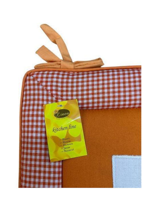 Linea Home Perna Scaunului De Grădină Căsuță Portocalie 40x40cm