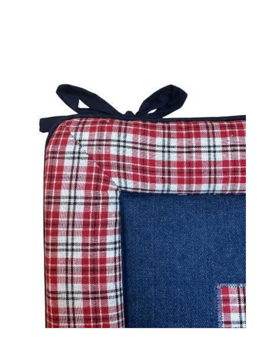 Linea Home Μαξιλάρι Καρέκλας Κήπου Jean Τζιν 40x40εκ.