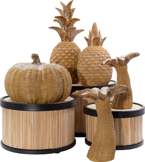 InTheBox Διακοσμητική Κολοκύθα Pepo Deco Πολυρητίνης 22.5x22.5x16cm