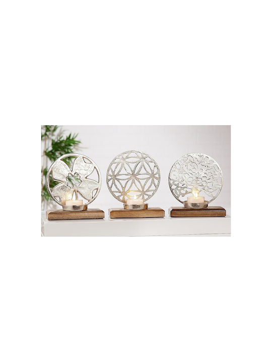 ArteLibre Decorative Tree made of Aluminum 10x17.5x20.5cm 1pcs