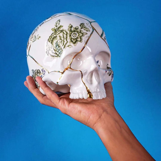 Seletti Декоративен за пространство Skull от Керамичен Материал 1бр