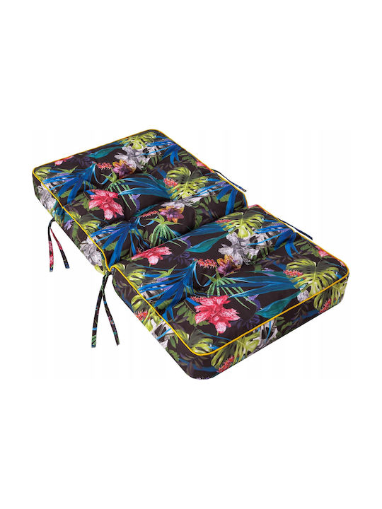 Venus Decocraft Gartenstuhlkissen mit Rückenlehne Mehrfarbig 50x110cm