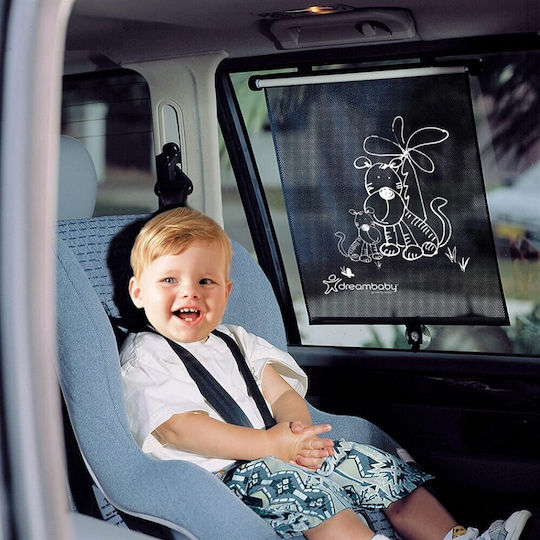 Dreambaby Car Sun Shades Zebras & Tigers 41cm 2pcs