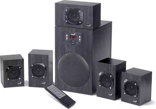 Genius SW-HF5.1 4500 Ηχεία Υπολογιστή 5.1 με Ισχύ 125W Μαύρα