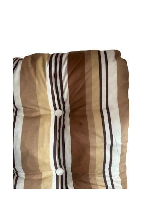 Linea Home Garden Chair Cushion with Backrest Bamboo Terra Terra 100x50cm