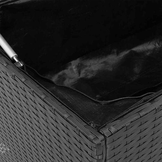 vidaXL Waterproof Bench Cushion for Garden Bench Black 55.5x100cm