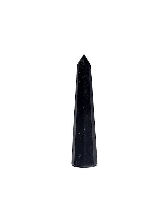 Reiki-Obelisk Natürlicher Mineralien Schwarzer Turmalin Gravierte Reiki-Symbole