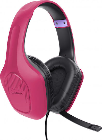 Trust GXT 790 Over Ear Gaming Headset με σύνδεση USB Ροζ