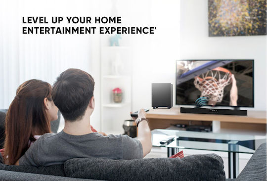 Sonic Gear BT-3500 Soundbar 2.1 Bluetooth και HDMI 30W με Ασύρματο Subwoofer και Τηλεχειριστήριο Μαύρο