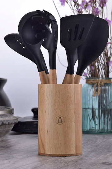 Laguiole Set Lemn de Servire 6buc Maro