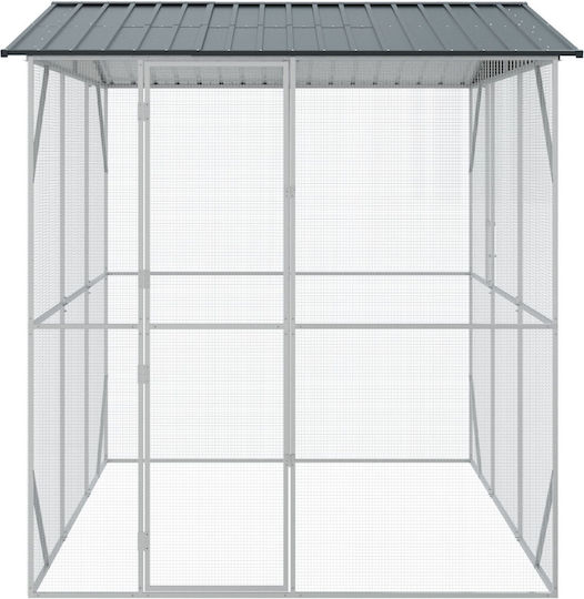 Vidaxl Bird Cage Anthracite 310x227x247 Steel Silver