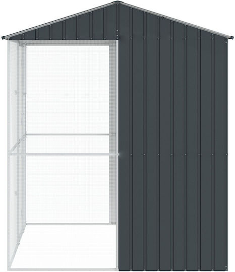 Colivie pentru păsări Vidaxl antracit 215x210x247 cm oțel antracit