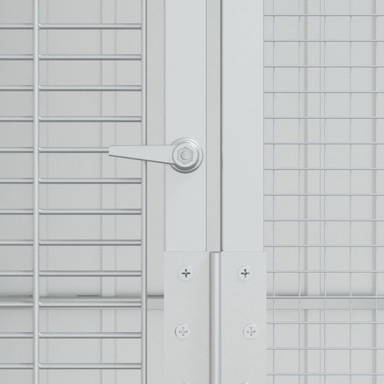 Vidaxl Κλουβί Πουλιών Ανθρακί 215x110x247 Εκ Χάλυβας Ανθρακί