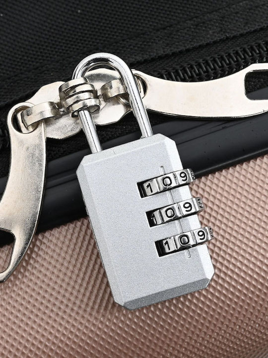 vidaXL Голям Твърд Куфар За Пътуване Розово Злато С 4 Колела Височина 76см