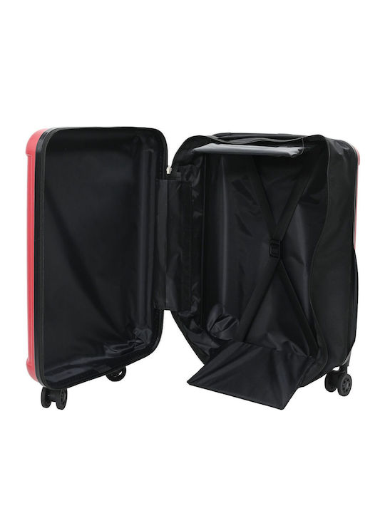 vidaXL Valiză De Călătorie De Cabină Dură Roșie Cu 4 Roți Înălțime 55.5 Cm