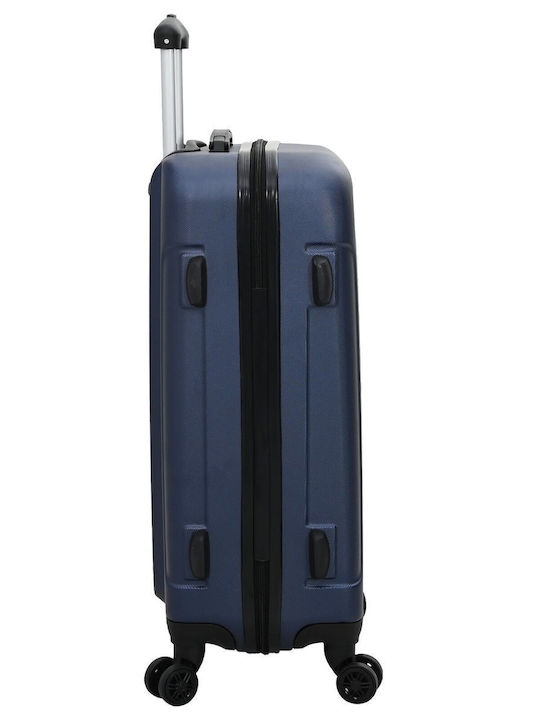 vidaXL Reise Koffer Hart Marineblau mit 4 Räder Set 3 Stück